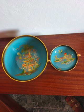 Conjunto Carlton Ware Cerámica Antigua