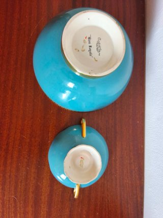 Conjunto Carlton Ware Cerámica Antigua