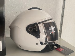 Casco Jet CVR Blanco Gafa Solar Homologado