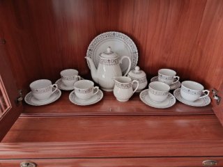 Juego de té y café de porcelana
