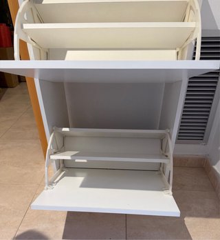 Zapatero Ikea Blanco Madera