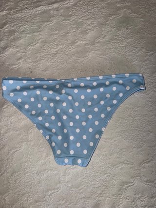 Braga bikini lunares azul y blanco talla S