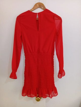 Vestido H&M Rojo Talla XS