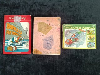 LOTE 12 LIBROS Y COMICS VINTAGE WALT DISNEY