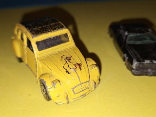 Ford Torino Guiloy 1:64 , Hot Wheels años 70 y 2CV