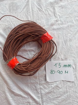 Rollo de cable electrico  1,5 mm unifilar 80-90M