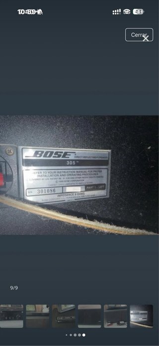 Altavoces Bose Negros