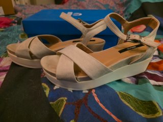 Sandalias de verano beige