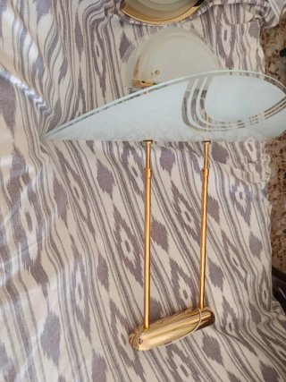Aplique de pared y lámpara techo, dorado y transpa