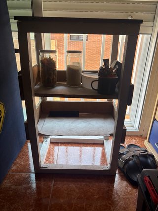 Mueble almacenaje artesanal para furgoneta camper