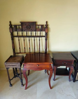 Muebles de madera interior estilo rústico vintage