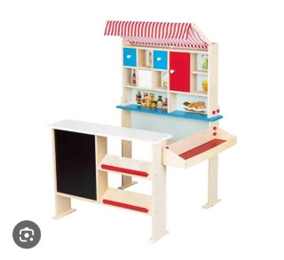 Supermercado de madera para jugar