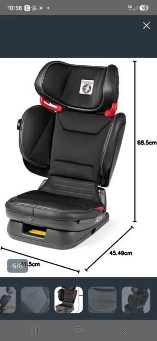 Silla de coche Peg-Perego 15-36kg plegable