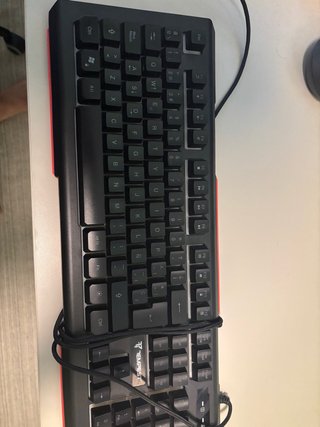 Teclado Gaming Tempest Negro/Rojo