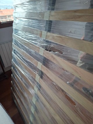 Somier 150cm Metal y Madera Casi Nuevo