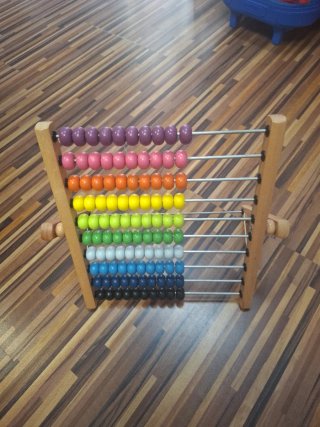 Ábaco de madera educativo