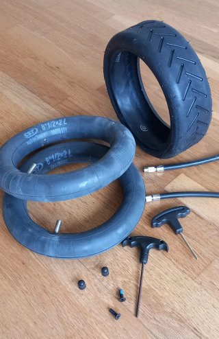 Rueda y cámaras patinete Xiaomi sin estrenar