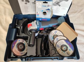 NUEVA Amoladora Bosch GWX 18V-7 X-LOCK + Discos