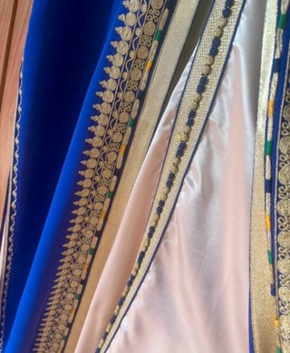 Caftán Morado Talla XL con Bordado Dorado