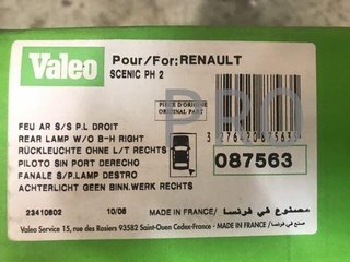 Piloto renault scenic 1 segunda fase derecho nuevo