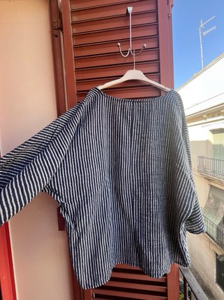 Túnica / Blusa Corte Amplio Rayas