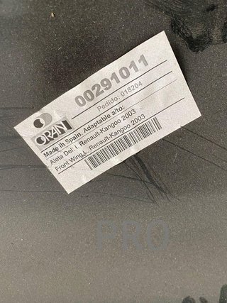 Aleta renault kangoo 291011 nuevo