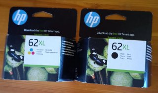 Cartuchos Tinta HP 62XL Negro y Tricolor