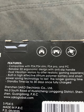 Mando Inalámbrico PS4 Nuevo
