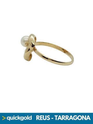040-01-00780 ANILLO ORO 18K PERLA T9