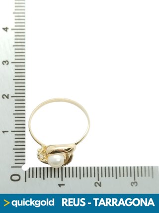 040-01-00780 ANILLO ORO 18K PERLA T9