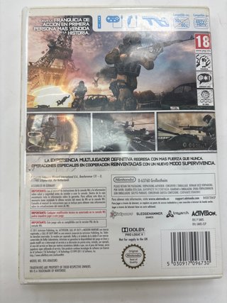 Videojuego Wii Call Of Duty Modern Warfare 3