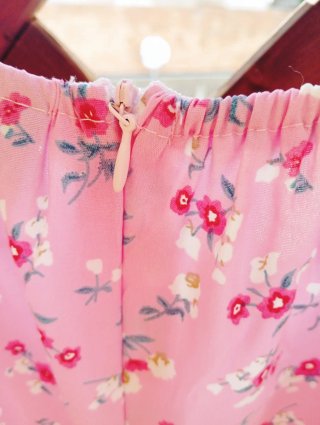Abito midi floreale Shein rosa