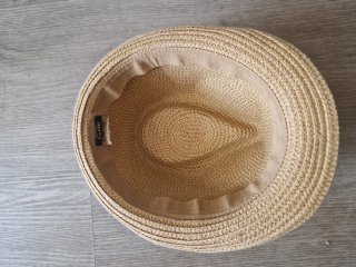 Sombrero de paja para niña con pompones