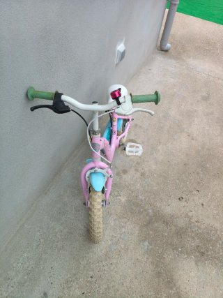 Bicicleta infantil niña rosa y azul
