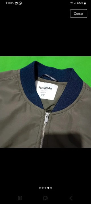 Cazadora Pull&Bear Talla S Verde Oliva