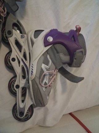 Patines en línea extensibles T. 35-38 + proteccion