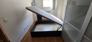 Cama canapé con colchón 135x190