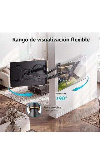 Soporte TV Articulado 32-75 Negro