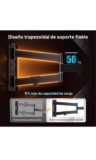 Soporte TV Articulado 32-75 Negro
