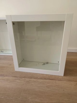 2 x Mueble Ikea Besta con Puertas de Cristal