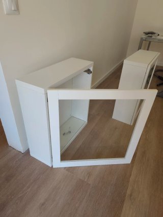 2 x Mueble Ikea Besta con Puertas de Cristal