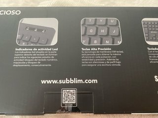 Combo Teclado y Ratón USB Subblim Slim
