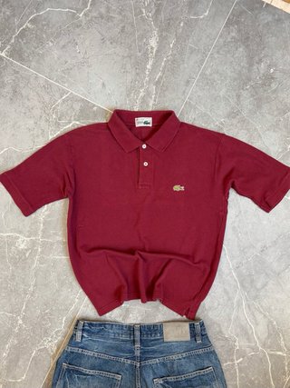Lacoste Polo Vintage Original 70s/80s Burgundy