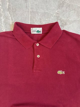 Lacoste Polo Vintage Original 70s/80s Burgundy