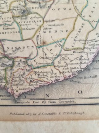 Mapa Original Ceilán 1817 - Plancha XLIII