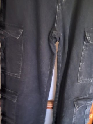 Pantaloni cargo donna neri