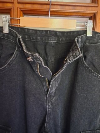Pantaloni cargo donna neri
