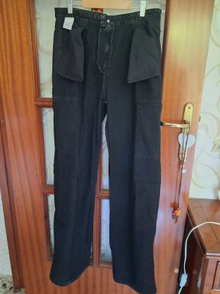 Pantaloni cargo donna neri