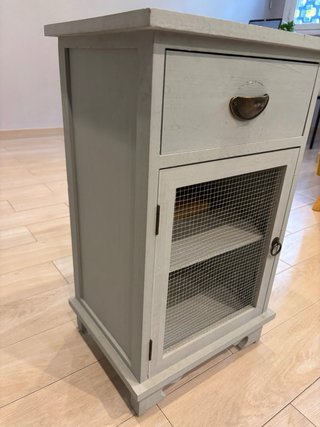 Mueble auxiliar madera y metal