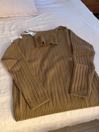 Jersey de lana marrón